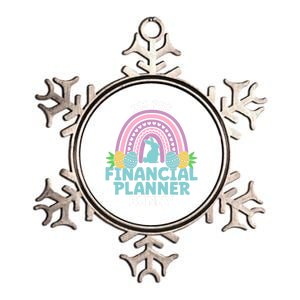 Happy Easter Day Im The Financial Planner Bunny Gift Metallic Star Ornament