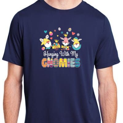 Happy Easter Day Bunny Gnome Hanging With My Gnomies Wo Adult ChromaSoft Performance T-Shirt