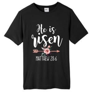 Happy Easter Day He Is Risen Floral Tall Fusion ChromaSoft Performance T-Shirt