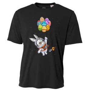 Happy Easter Day Bunny Egg astronaut Space B.o.y.s Girls k.i.d.s Cooling Performance Crew T-Shirt