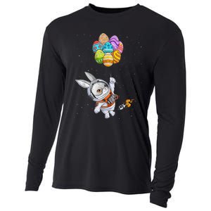 Happy Easter Day Bunny Egg astronaut Space B.o.y.s Girls k.i.d.s Cooling Performance Long Sleeve Crew