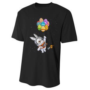 Happy Easter Day Bunny Egg astronaut Space B.o.y.s Girls k.i.d.s Performance Sprint T-Shirt