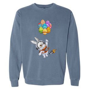 Happy Easter Day Bunny Egg astronaut Space B.o.y.s Girls k.i.d.s Garment-Dyed Sweatshirt