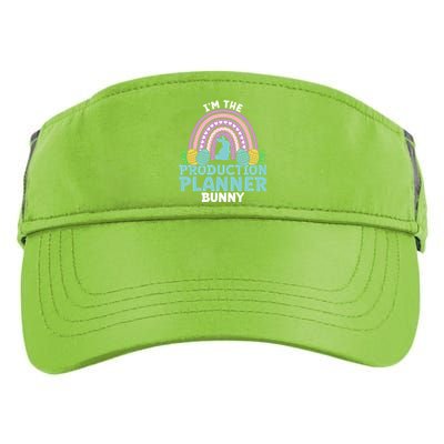 Happy Easter Day Im The Production Planner Bunny Cool Gift Adult Drive Performance Visor