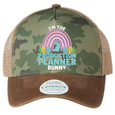 Happy Easter Day Im The Production Planner Bunny Cool Gift Legacy Tie Dye Trucker Hat