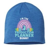 Happy Easter Day Im The Production Planner Bunny Cool Gift Sustainable Beanie