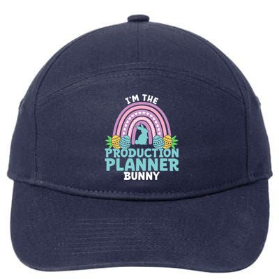 Happy Easter Day Im The Production Planner Bunny Cool Gift 7-Panel Snapback Hat