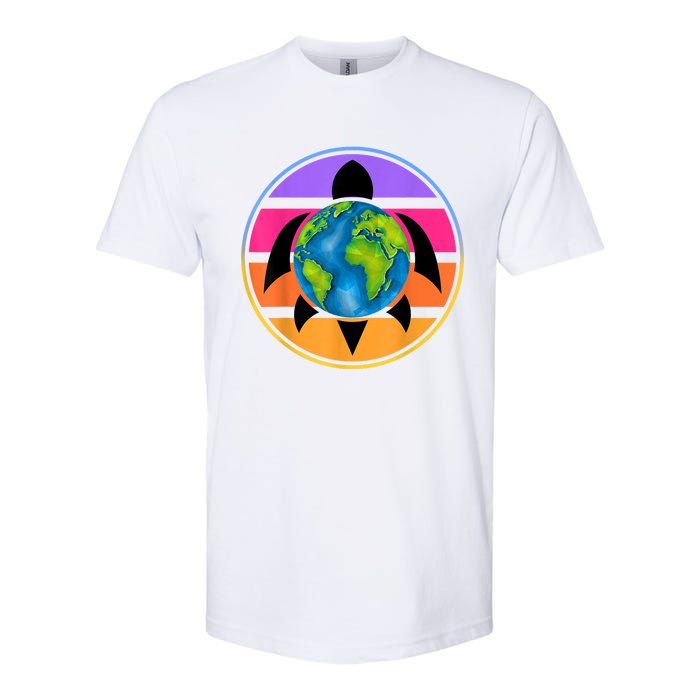 Happy Earth Day Save The Planet Give New Life To Sea Turtles Softstyle CVC T-Shirt