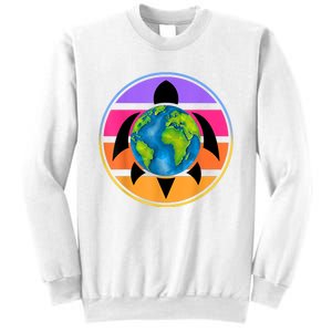 Happy Earth Day Save The Planet Give New Life To Sea Turtles Sweatshirt