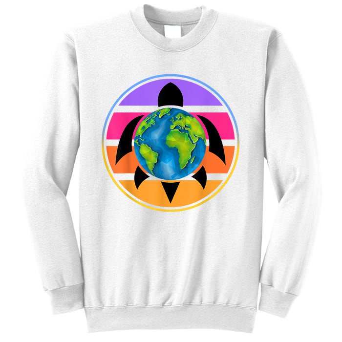 Happy Earth Day Save The Planet Give New Life To Sea Turtles Sweatshirt