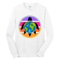 Happy Earth Day Save The Planet Give New Life To Sea Turtles Tall Long Sleeve T-Shirt