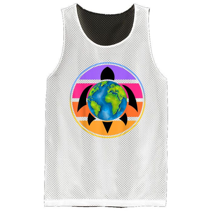 Happy Earth Day Save The Planet Give New Life To Sea Turtles Mesh Reversible Basketball Jersey Tank