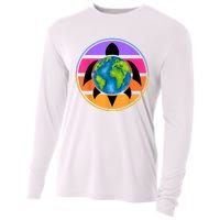 Happy Earth Day Save The Planet Give New Life To Sea Turtles Cooling Performance Long Sleeve Crew