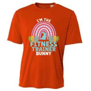 Happy Easter Day I'm The Fitness Trainer Bunny Gift Cooling Performance Crew T-Shirt