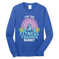 Happy Easter Day I'm The Fitness Trainer Bunny Gift Long Sleeve Shirt