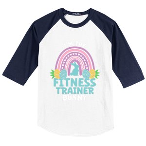 Happy Easter Day I'm The Fitness Trainer Bunny Gift Baseball Sleeve Shirt