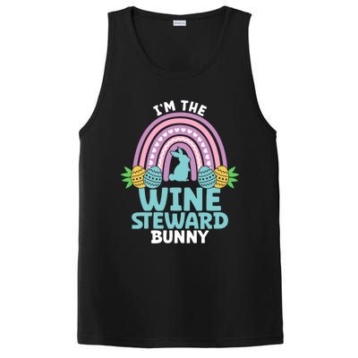 Happy Easter Day I'm The Wine Steward Bunny Funny Gift PosiCharge Competitor Tank