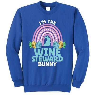 Happy Easter Day I'm The Wine Steward Bunny Funny Gift Sweatshirt