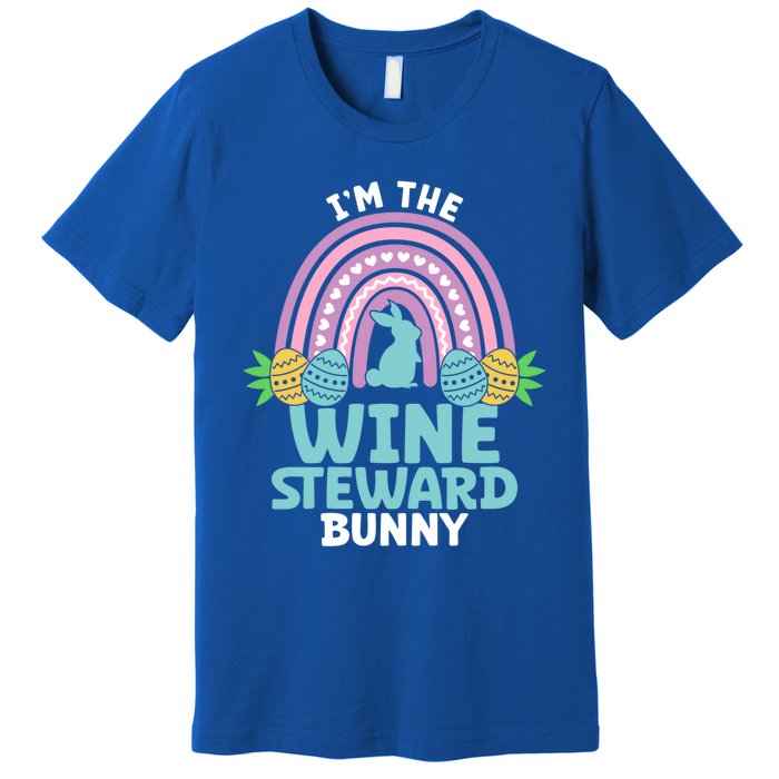 Happy Easter Day I'm The Wine Steward Bunny Funny Gift Premium T-Shirt