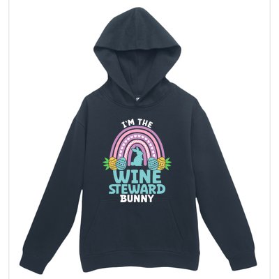 Happy Easter Day I'm The Wine Steward Bunny Funny Gift Urban Pullover Hoodie