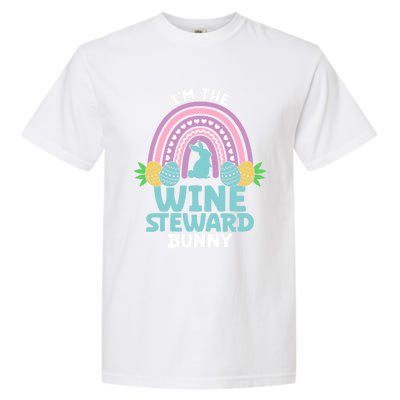 Happy Easter Day I'm The Wine Steward Bunny Funny Gift Garment-Dyed Heavyweight T-Shirt