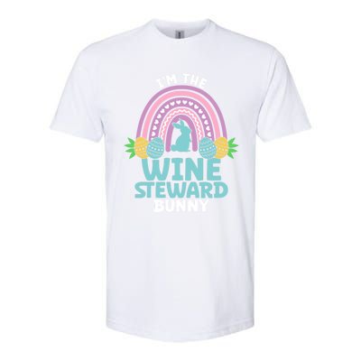 Happy Easter Day I'm The Wine Steward Bunny Funny Gift Softstyle CVC T-Shirt