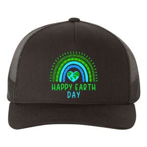 Happy Earth Day 2024 Cute Rainbow Earth Lover Gift Yupoong Adult 5-Panel Trucker Hat