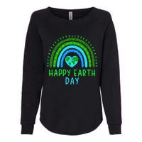 Happy Earth Day 2024 Cute Rainbow Earth Lover Gift Womens California Wash Sweatshirt