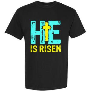 Happy Easter Day He is Risen Christian Easter Garment-Dyed Heavyweight T-Shirt