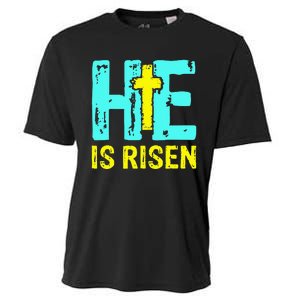 Happy Easter Day He is Risen Christian Easter Cooling Performance Crew T-Shirt