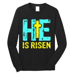 Happy Easter Day He is Risen Christian Easter Long Sleeve Shirt