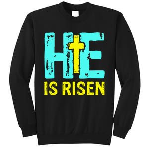 Happy Easter Day He is Risen Christian Easter Sweatshirt