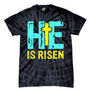 Happy Easter Day He is Risen Christian Easter Tie-Dye T-Shirt