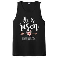 Happy Easter Day He Is Risen Floral PosiCharge Competitor Tank