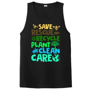 Happy Earth Day Gift Save Rescue Recycle Plant Clean Care Gift PosiCharge Competitor Tank