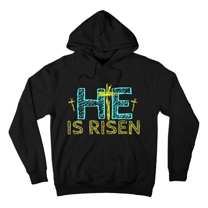 Happy Easter Day He is Risen Christian Easter Hoodie