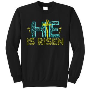 Happy Easter Day He is Risen Christian Easter Sweatshirt