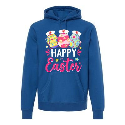 Happy Easter Day Nursing Cute Bunny Egg Nurse Stethoscope Gift Premium Hoodie