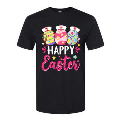 Happy Easter Day Nursing Cute Bunny Egg Nurse Stethoscope Gift Softstyle® CVC T-Shirt