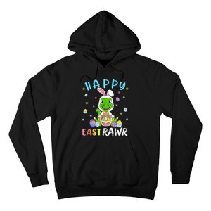 Happy Eastrawr Dinosaur T Rex Cute Easter Bunny Egg Hoodie