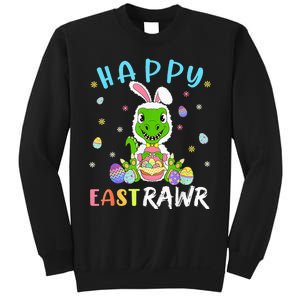 Happy Eastrawr Dinosaur T Rex Cute Easter Bunny Egg Sweatshirt