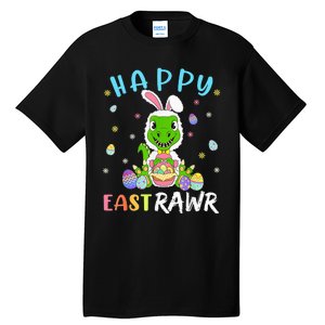 Happy Eastrawr Dinosaur T Rex Cute Easter Bunny Egg Tall T-Shirt