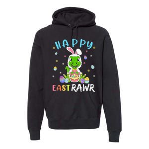 Happy Eastrawr Dinosaur T Rex Cute Easter Bunny Egg Premium Hoodie