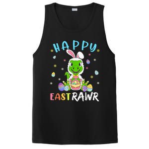 Happy Eastrawr Dinosaur T Rex Cute Easter Bunny Egg PosiCharge Competitor Tank