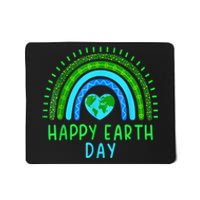 Happy Earth Day 2024 Cute Rainbow Earth Lover Mousepad