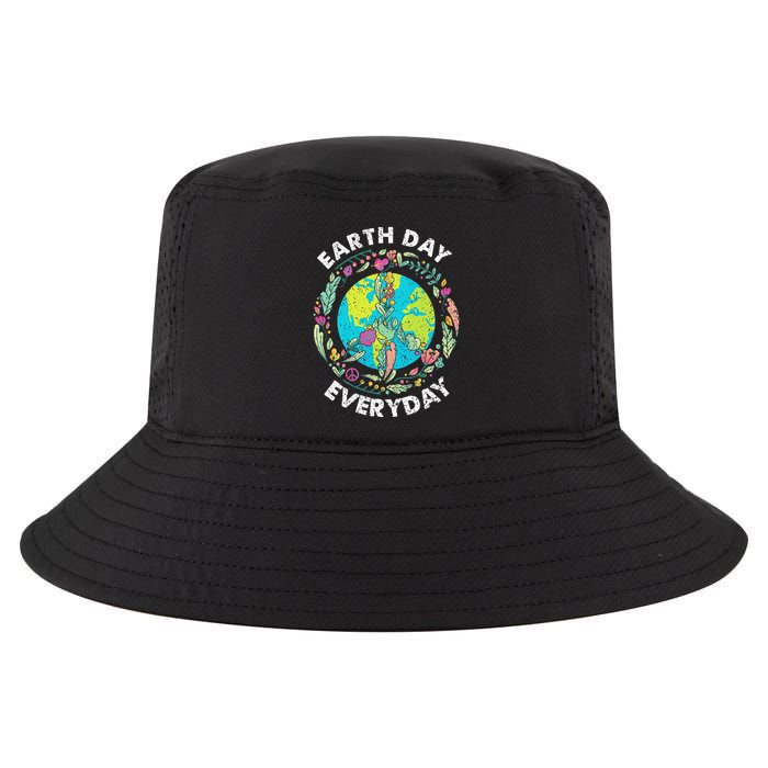 Happy Earth Day Every Day Peace Symbol Cool Comfort Performance Bucket Hat