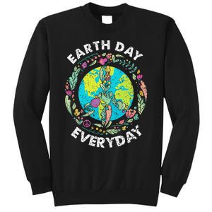 Happy Earth Day Every Day Peace Symbol Sweatshirt