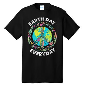 Happy Earth Day Every Day Peace Symbol Tall T-Shirt