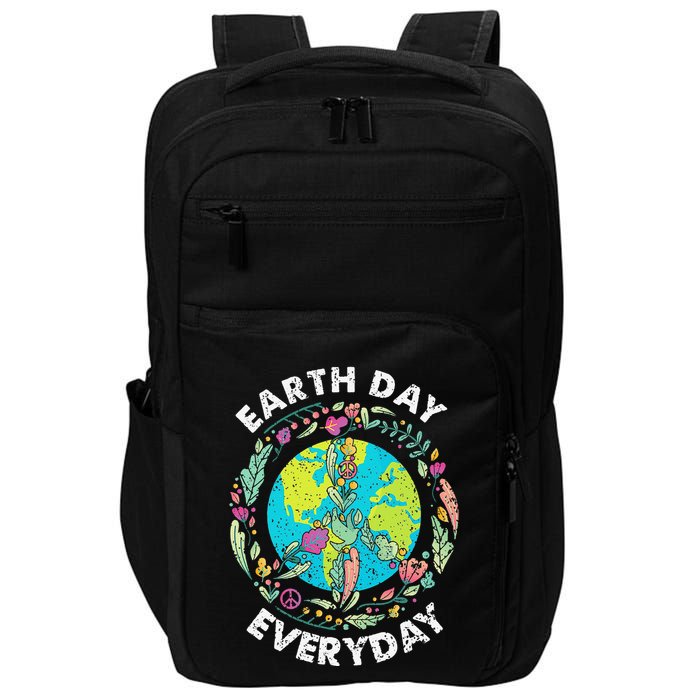 Happy Earth Day Every Day Peace Symbol Impact Tech Backpack