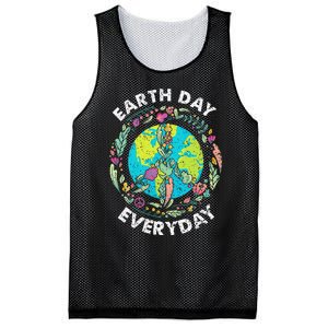 Happy Earth Day Every Day Peace Symbol Mesh Reversible Basketball Jersey Tank